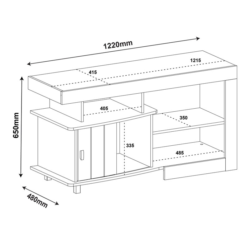 Teixeira Velho Tv Stand - Pine