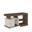 Teixeira Velho Tv Stand - Walnut/ Off White