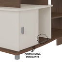 Teixeira Velho Tv Stand - Walnut/ Off White