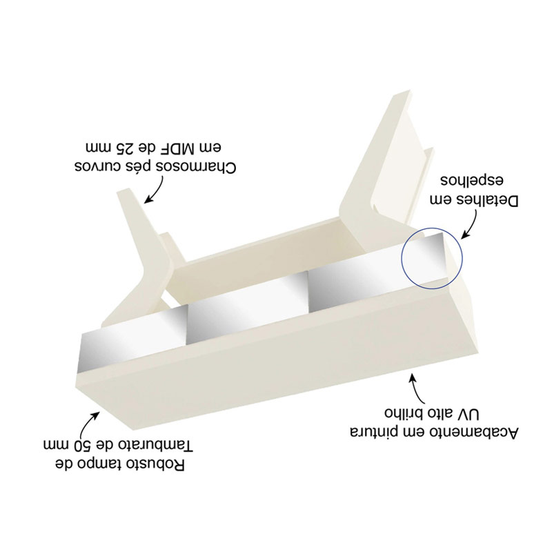 Timon Console Table - Off White