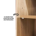 Conselheiro Bar - Oak/Graphite/White/Silver