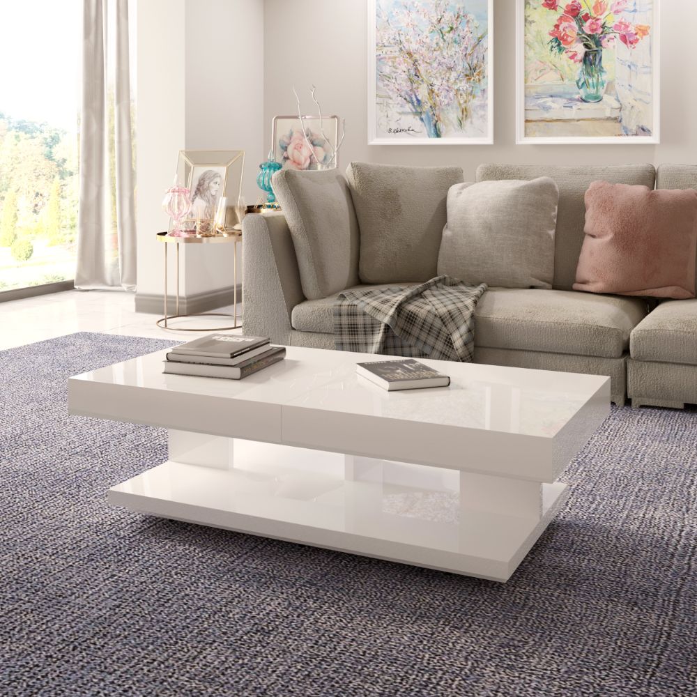 Idiya Fortdodge Coffee Table, White