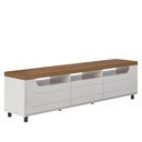 Porto Alegre Tv Stand - Pine/ Off White