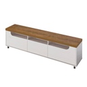 Porto Alegre Tv Stand - Pine/ Off White