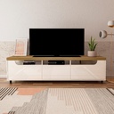 Porto Alegre Tv Stand - Pine/ Off White