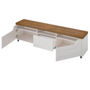 Porto Alegre Tv Stand - Pine/ Off White