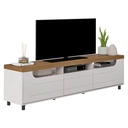 Porto Alegre Tv Stand - Pine/ Off White