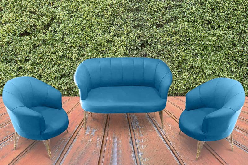 Idiya FLORIDA Outdoor Sofa set, Light Blue