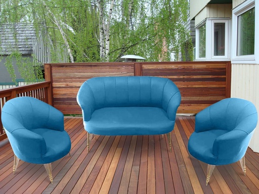 Florida Outdoor Sofa Set, Light Blue