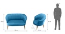 Idiya FLORIDA Outdoor Sofa set, Light Blue