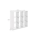 HalleShelving unit with 9 cubes