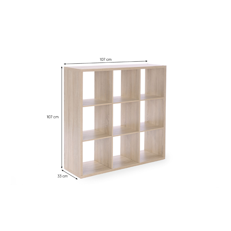 HalleShelving unit with 9 cubes