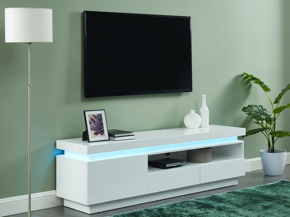 Idiya Aspen Tv Unit , White Gloss