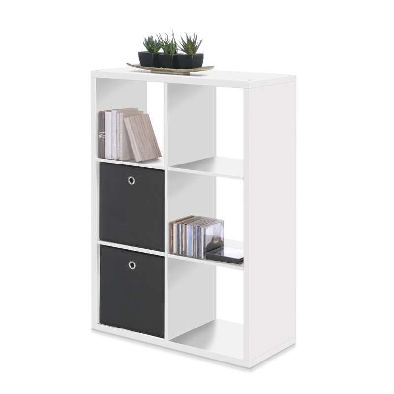 LubeckShelving unit with 6 cubes