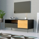 Idiya MINNESSOTA Tv Cabinet, Black/Oak