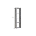 Wuppertal Shelving unit column with 4 cubes