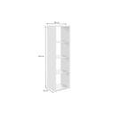 Wuppertal Shelving unit column with 4 cubes