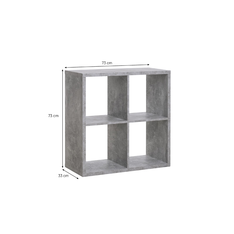 Wuppertal Shelving unit with 4 cubes