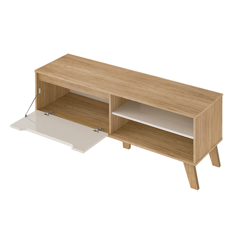 Belo Horizonte Tv Stand - Oak/ Off White