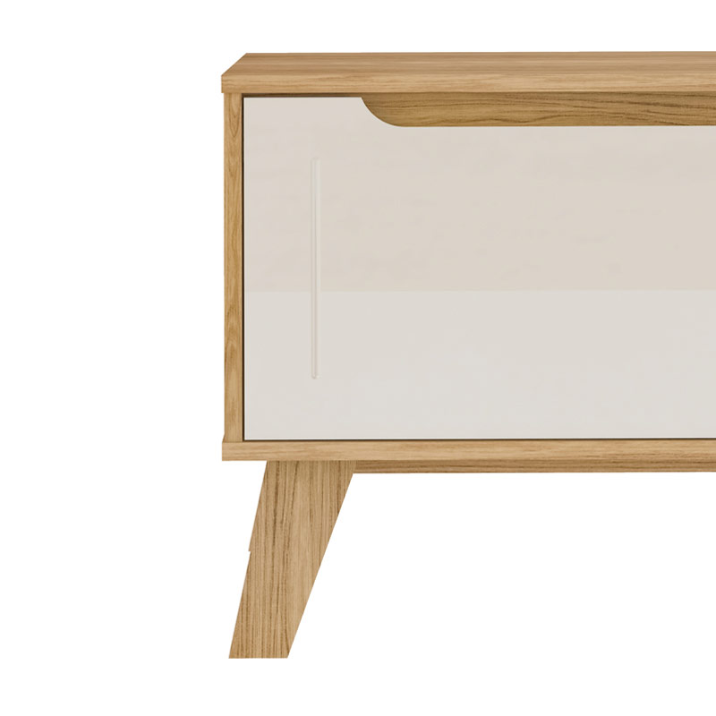 Belo Horizonte Tv Stand - Oak/ Off White