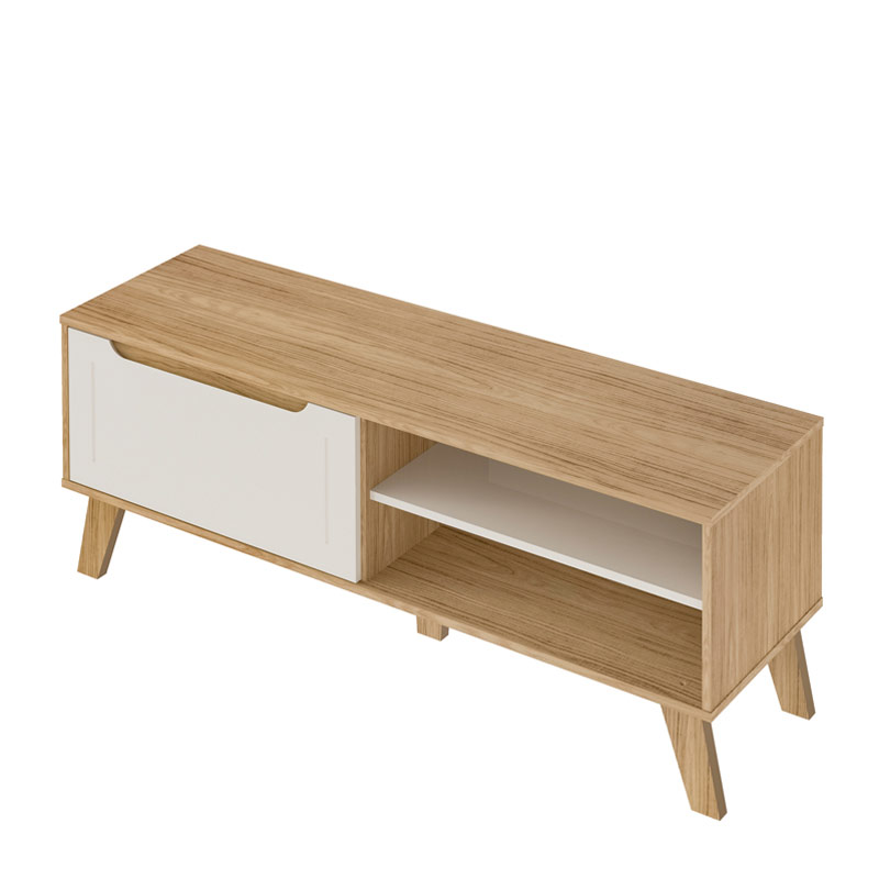 Belo Horizonte Tv Stand - Oak/ Off White