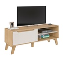 Belo Horizonte Tv Stand - Oak/ Off White