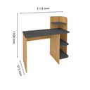 Guaruja Desk - Oak/ Graphite