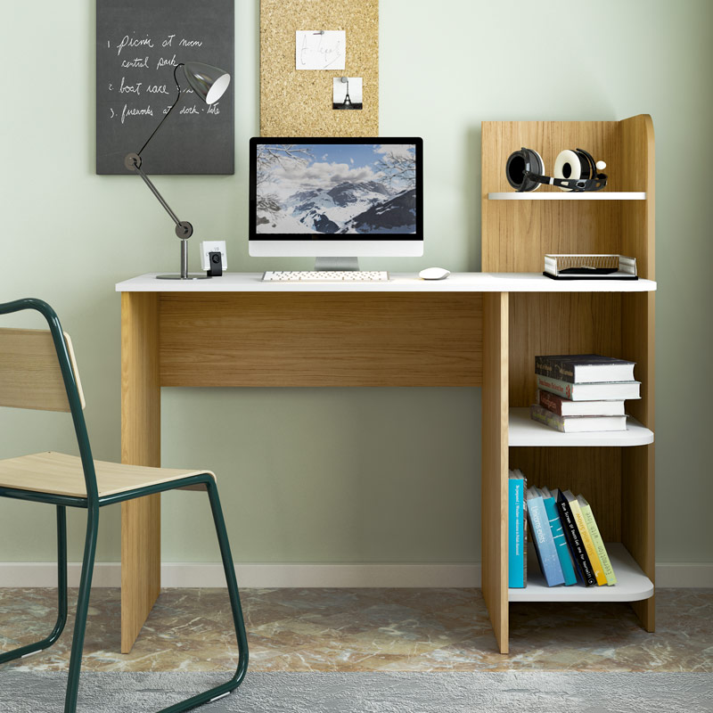 Guaruja Desk - Oak/ White