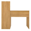 Guaruja Desk - Oak/ White