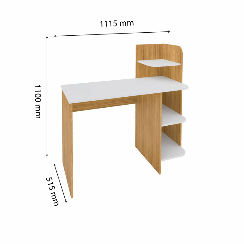 Guaruja Desk - Oak/ White