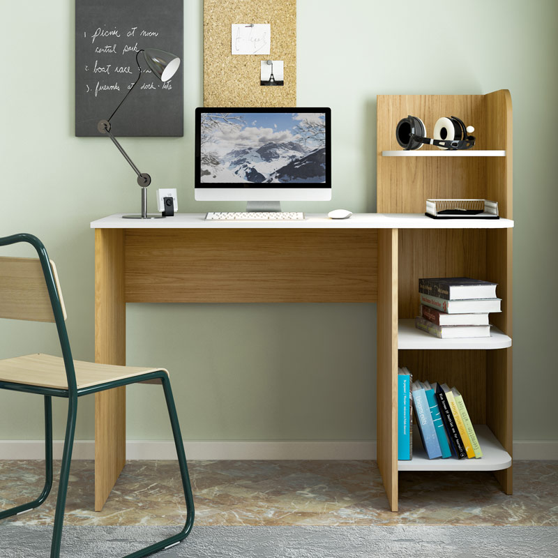 Guaruja Desk - Oak/ White