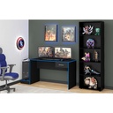 Limeira Desk - Black/ Blue