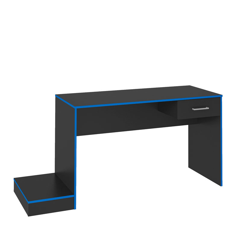 Limeira Desk - Black/ Blue