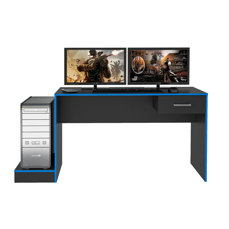 Limeira Desk - Black/ Blue