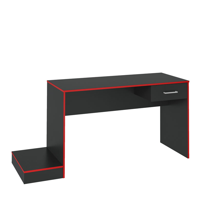 Limeira Desk - Black/ Red