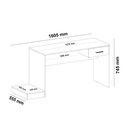 Limeira Desk - Black/ Red