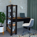 Paulista Desk - Pine/ Black