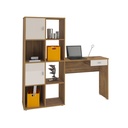 Pelotas Desk - Pine/ Off White