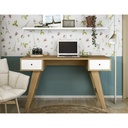 Petropolis Desk - Oak/ White