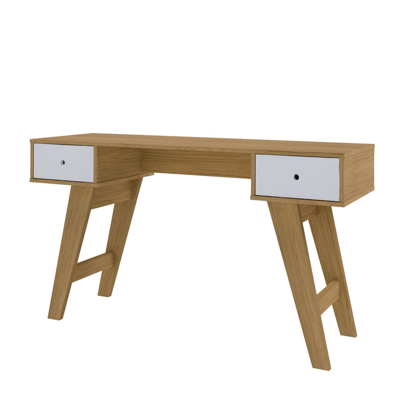 Petropolis Desk - Oak/ White