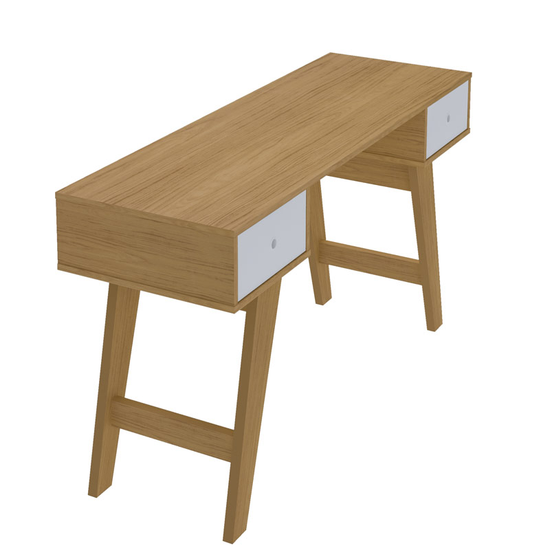 Petropolis Desk - Oak/ White