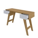 Petropolis Desk - Oak/ White