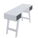 Petropolis Desk - White/ Graphite