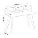 Santa Maria Desk - Off White/ Cedar