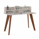 Santa Maria Desk - Off White/ Cedar