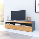 Idiya Quebec tv stand, grey