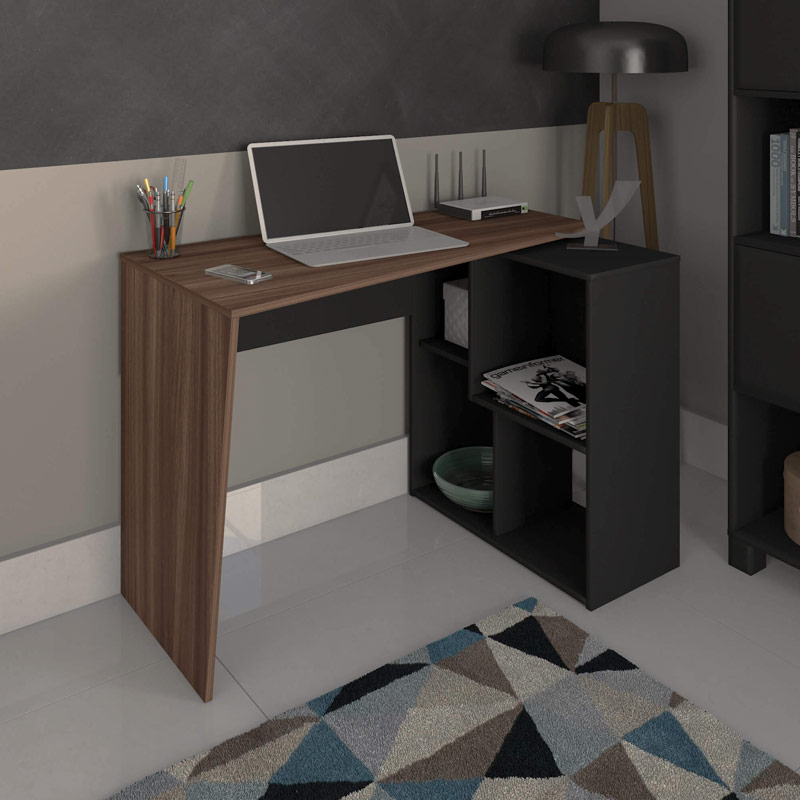  Ipatinga Desk - Ipe/ Black large