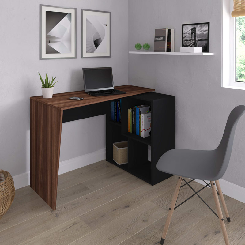  Ipatinga Desk - Ipe/ Black large
