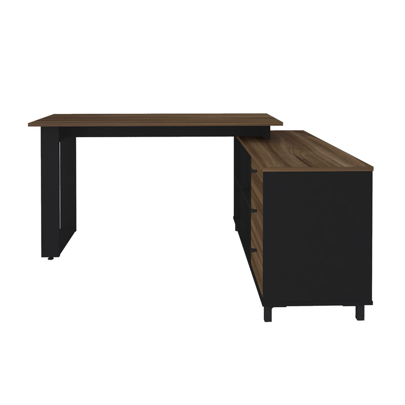  Juazeiro Desk - Ipe/ Black large