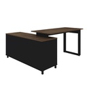  Juazeiro Desk - Ipe/ Black large